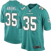 Nike Men & Women & Youth Dolphins #35 Aikens Green Team Color Game Jersey,baseball caps,new era cap wholesale,wholesale hats